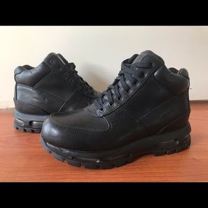 NIKE AIR MAX GOADOME BLACK LTHR BOOTS 865031-009